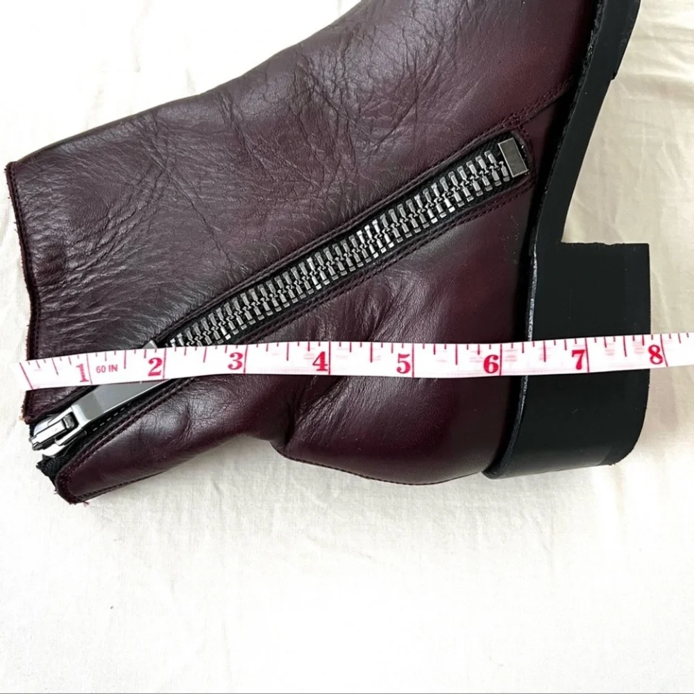 ❤️❤️Like new Frye variegated burgundy leather boots 8.5 - Picture 8 of 9